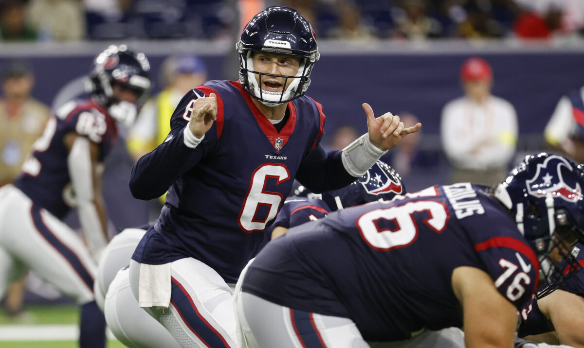 Texans QB Jeff Driskel credits WR Chad Beebe for heads-up fair catch to setup game-winning drive