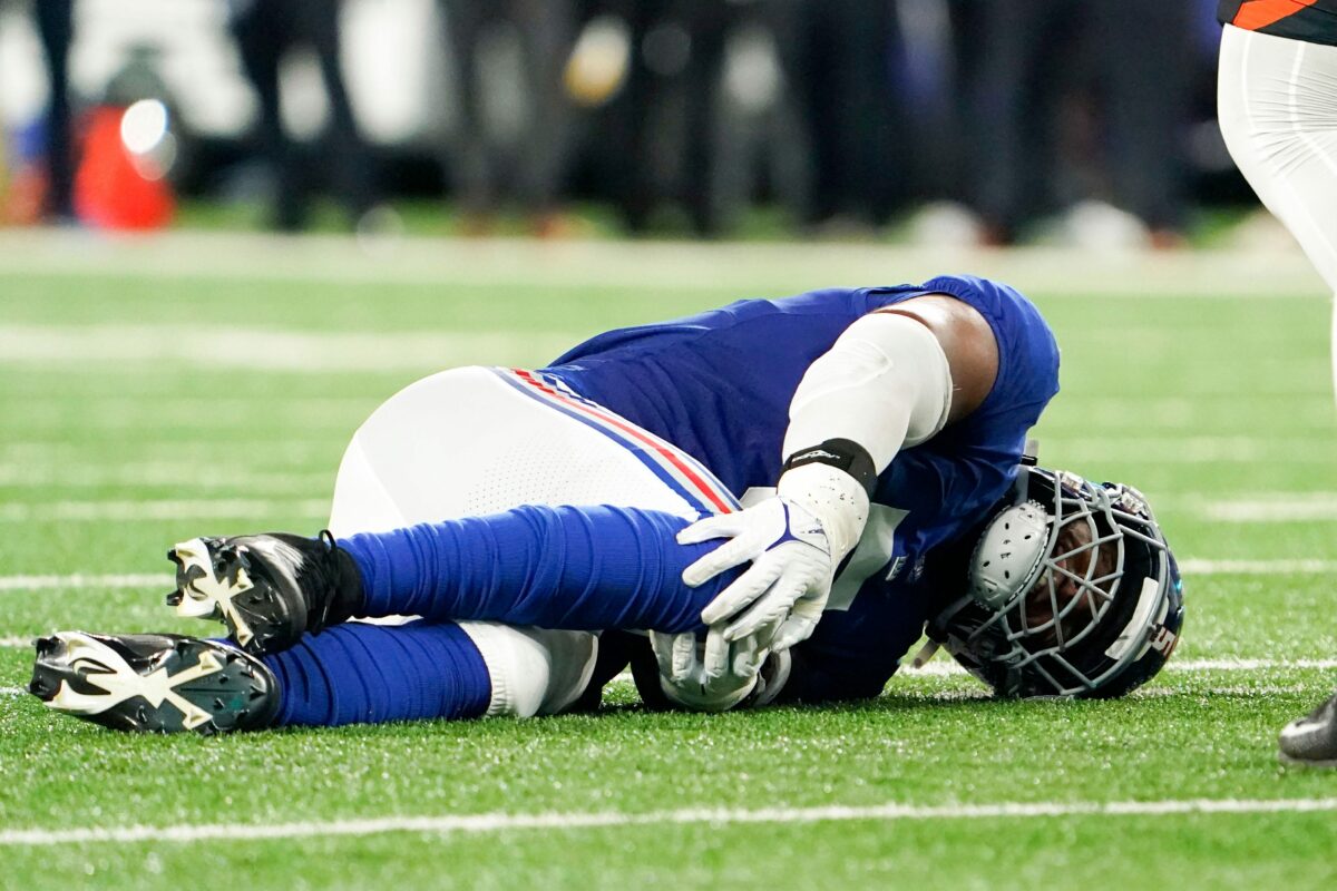 Report: NY Giants optimistic that Kayvon Thibodeaux avoided major knee injury