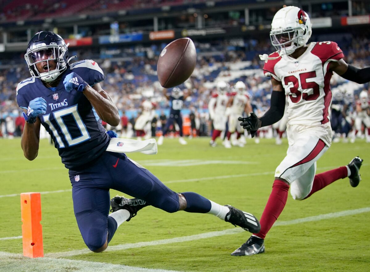 Titans waiving 2021 fourth-round pick WR Dez Fitzpatrick