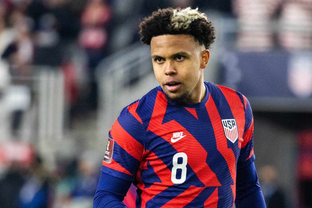 Weston McKennie out at least three weeks with a dislocated shoulder