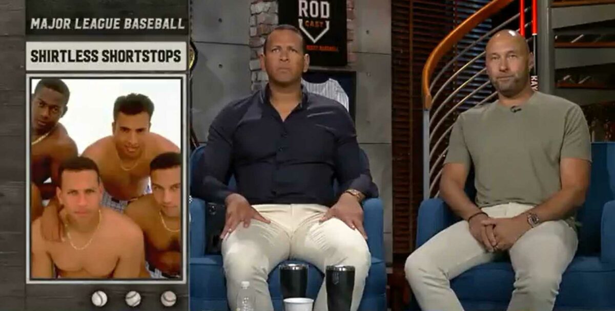 Alex Rodriguez embarrassed Derek Jeter with their infamous topless photo on the ‘KayRod’ broadcast