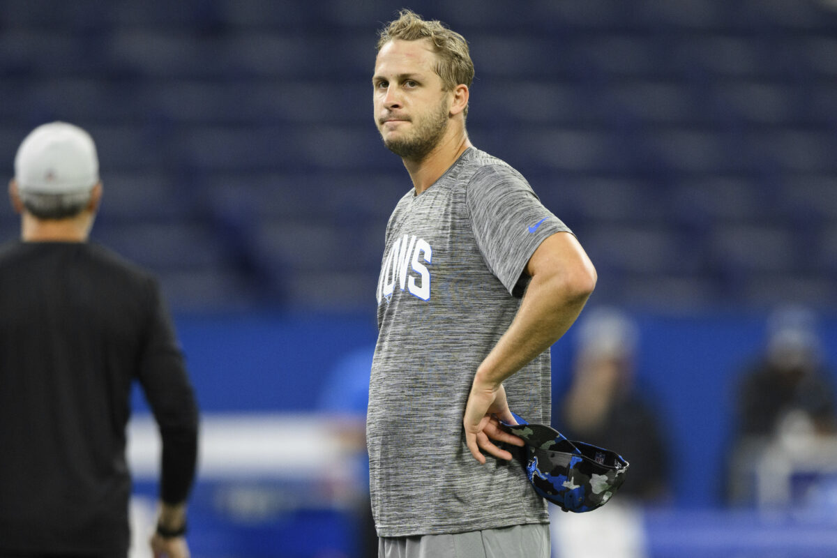 Jared Goff won’t play in Lions’ preseason game vs. Steelers but other starters will