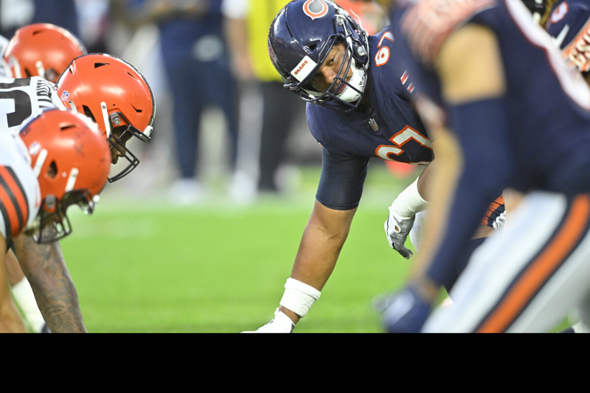 Bear Necessities: Ryan Poles loved how O-line came to Justin Fields’ defense on late hit vs. Browns