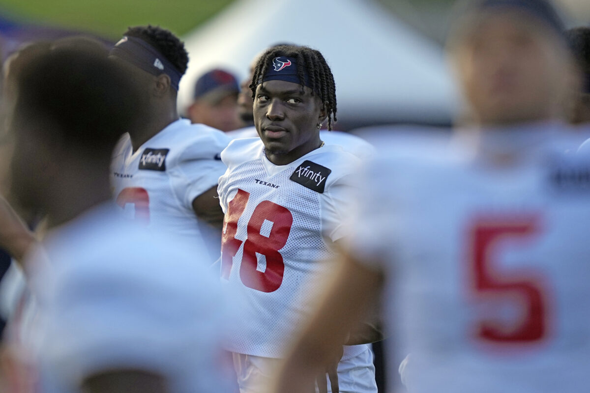 Texans LB Christian Harris taking advantage of mental reps while out for first four games