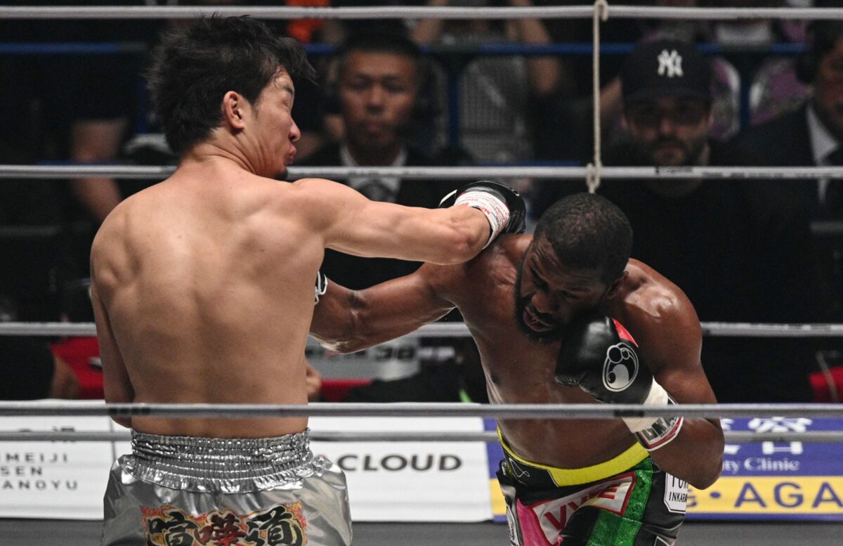Photos: Floyd Mayweather’s knockout of Mikuru Asakura in exhibition