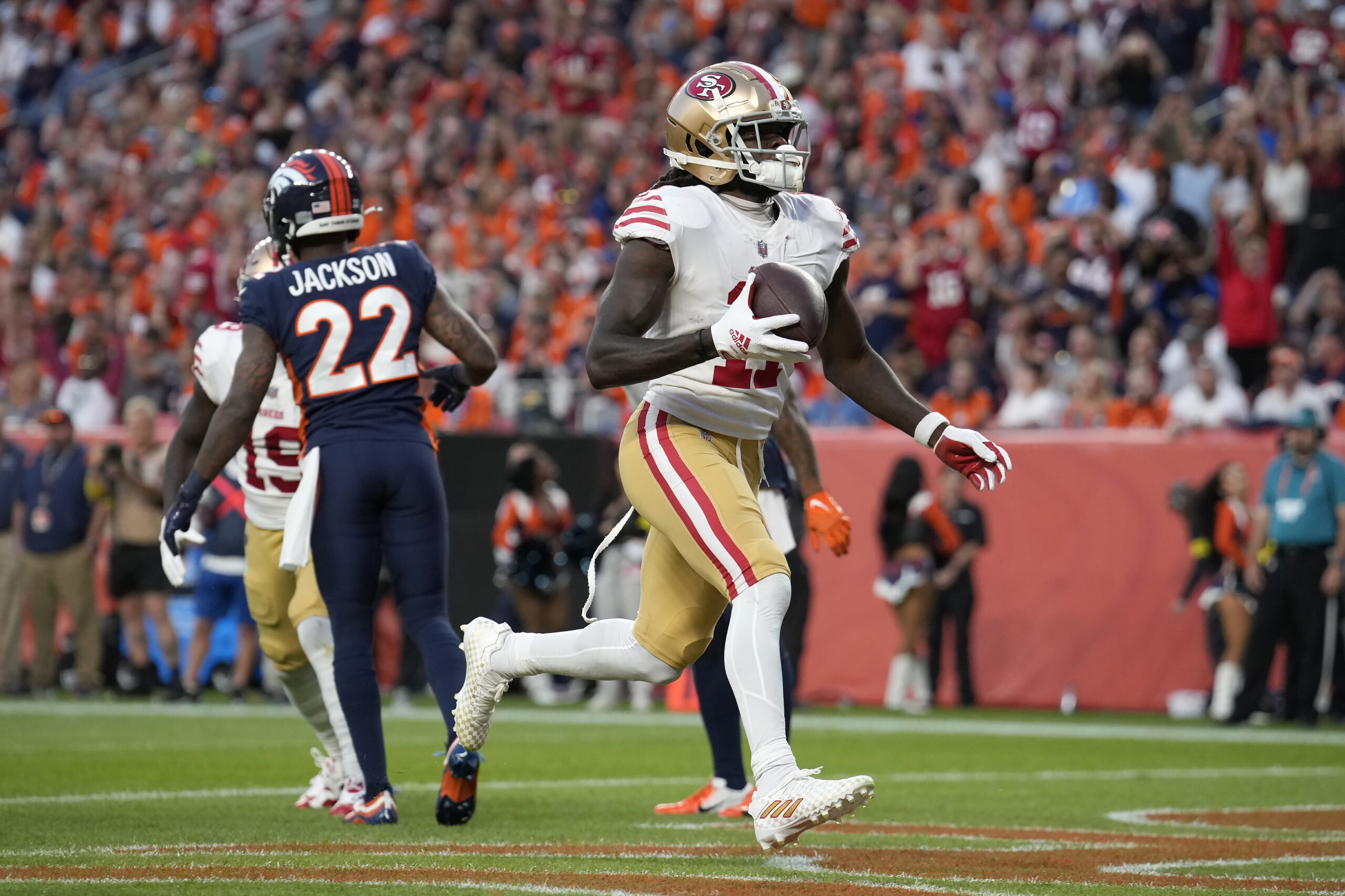 Officials miss Deebo Samuel’s offensive pass interference on 49ers’ opening touchdown
