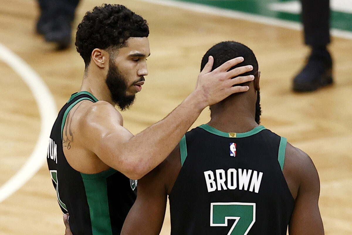 What do Boston Celtics stars Jaylen Brown and Jayson Tatum need to do to succeed this season in the absence of Ime Udoka?