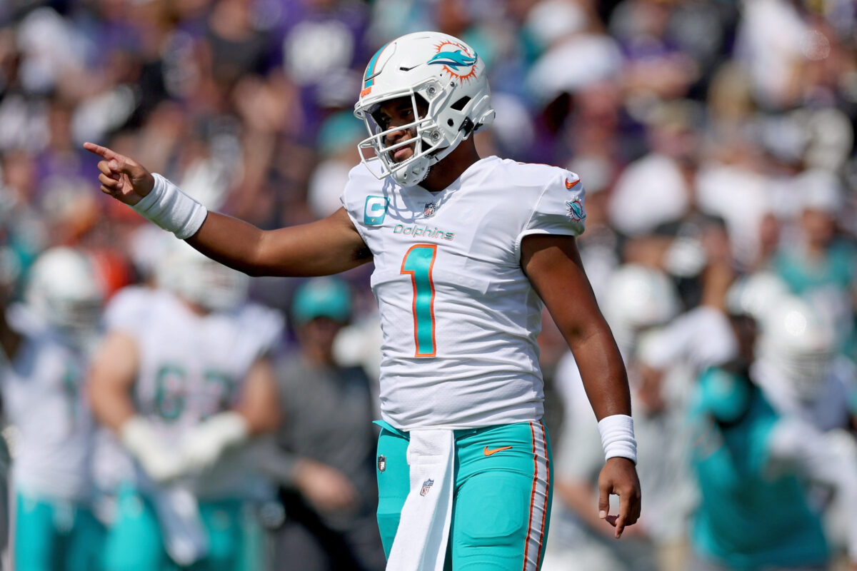 Dolphins QB Tua Tagovailoa named AFC Offensive Player of the Week