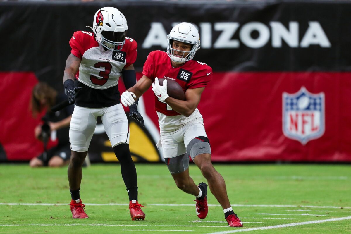Cardinals WR Rondale Moore aggravates hamstring, getting MRI