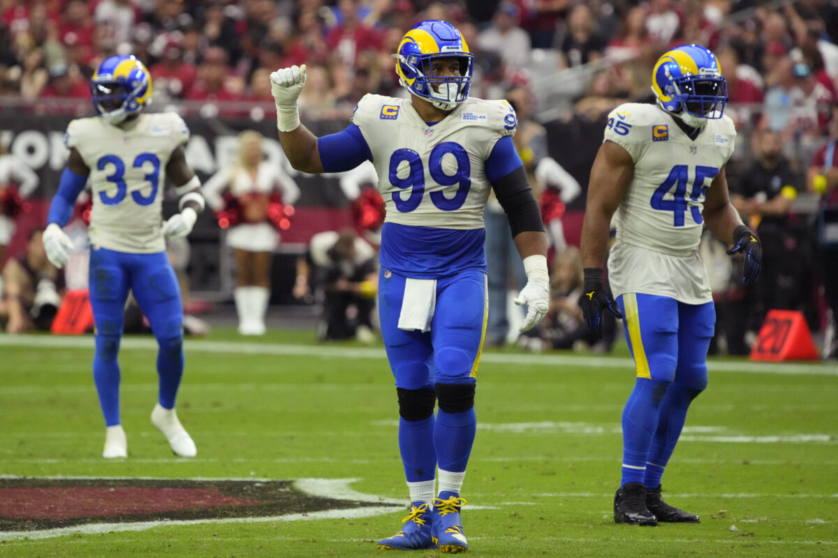 Aaron Donald leads defensive tackles in pass-rush win rate through Week 3