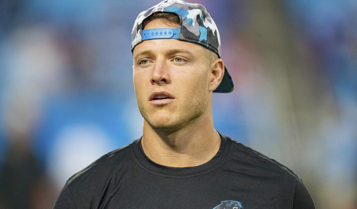 Panthers RB Christian McCaffrey listed on Thursday’s injury report