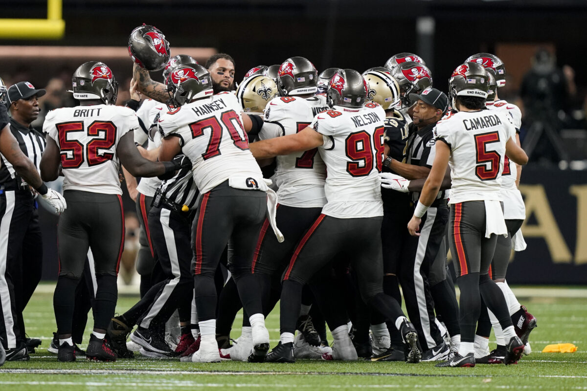 Report: Suspensions could be coming after Buccaneers-Saints brawl
