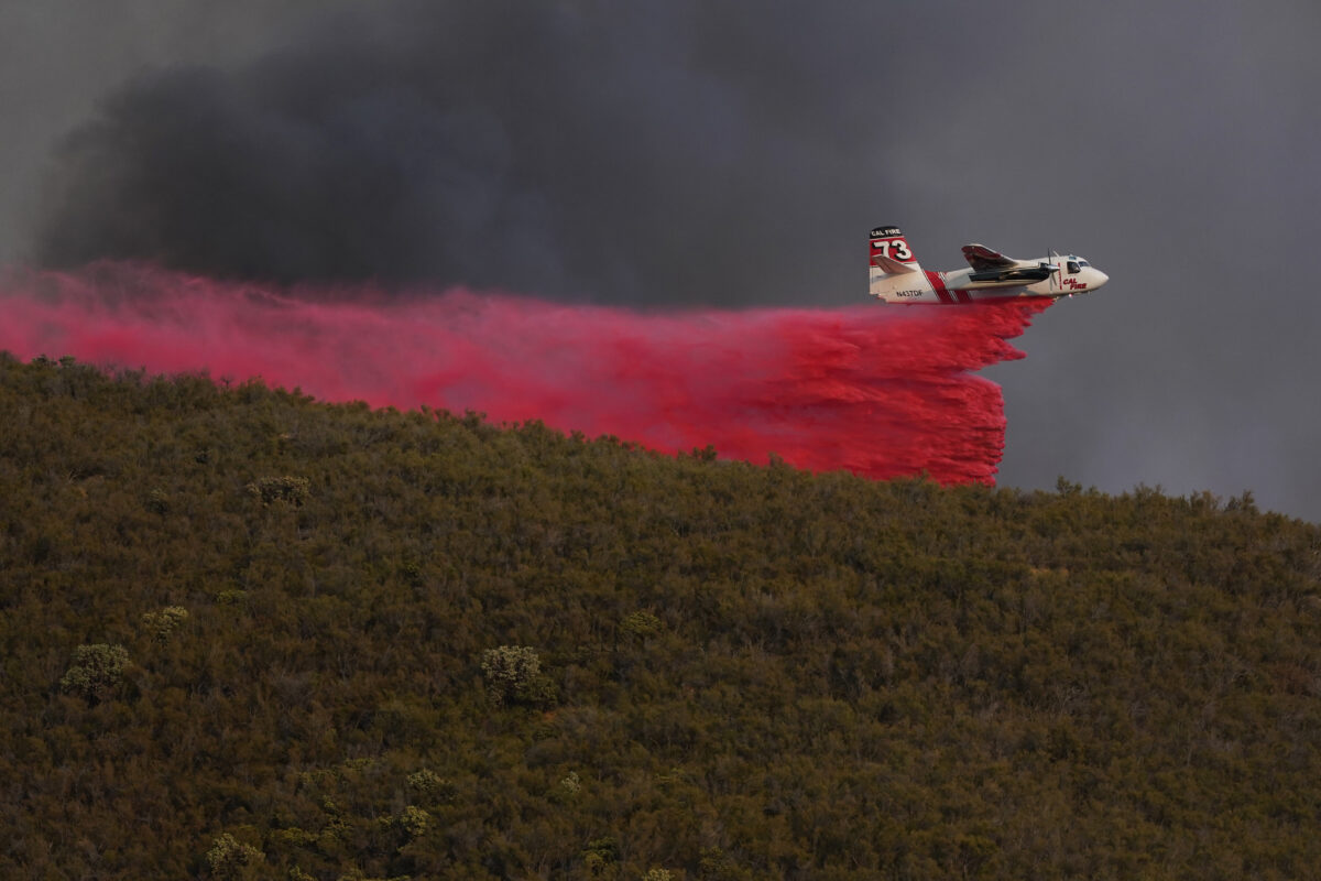 Dramatic images of the Route Fire burning near Castaic, California