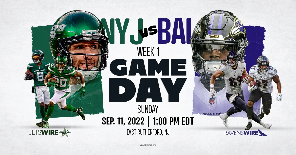 Ravens vs. Jets game, streaming and viewing info for Week 1