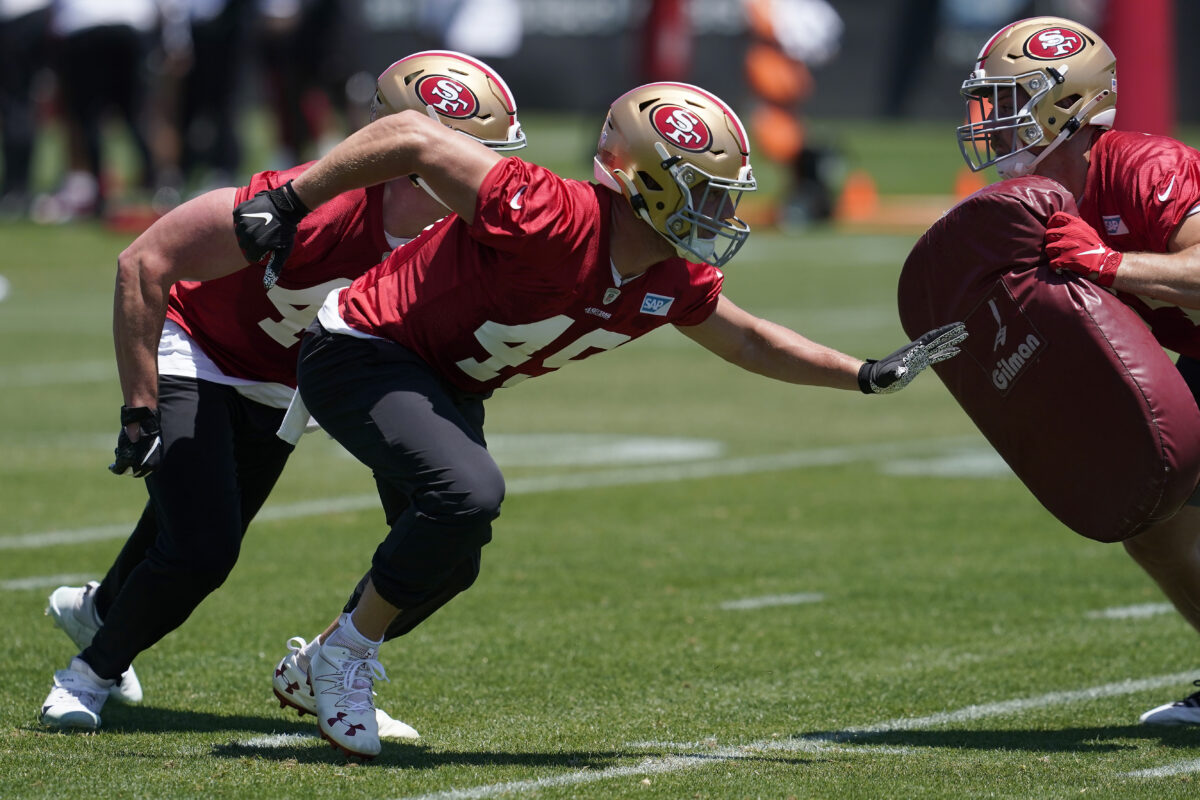 49ers shuffle practice squad after George Kittle groin injury