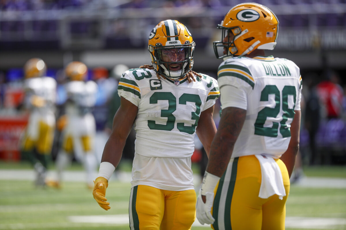 Packers have to be ‘mindful’ of how often AJ Dillon and Aaron Jones are utilized together