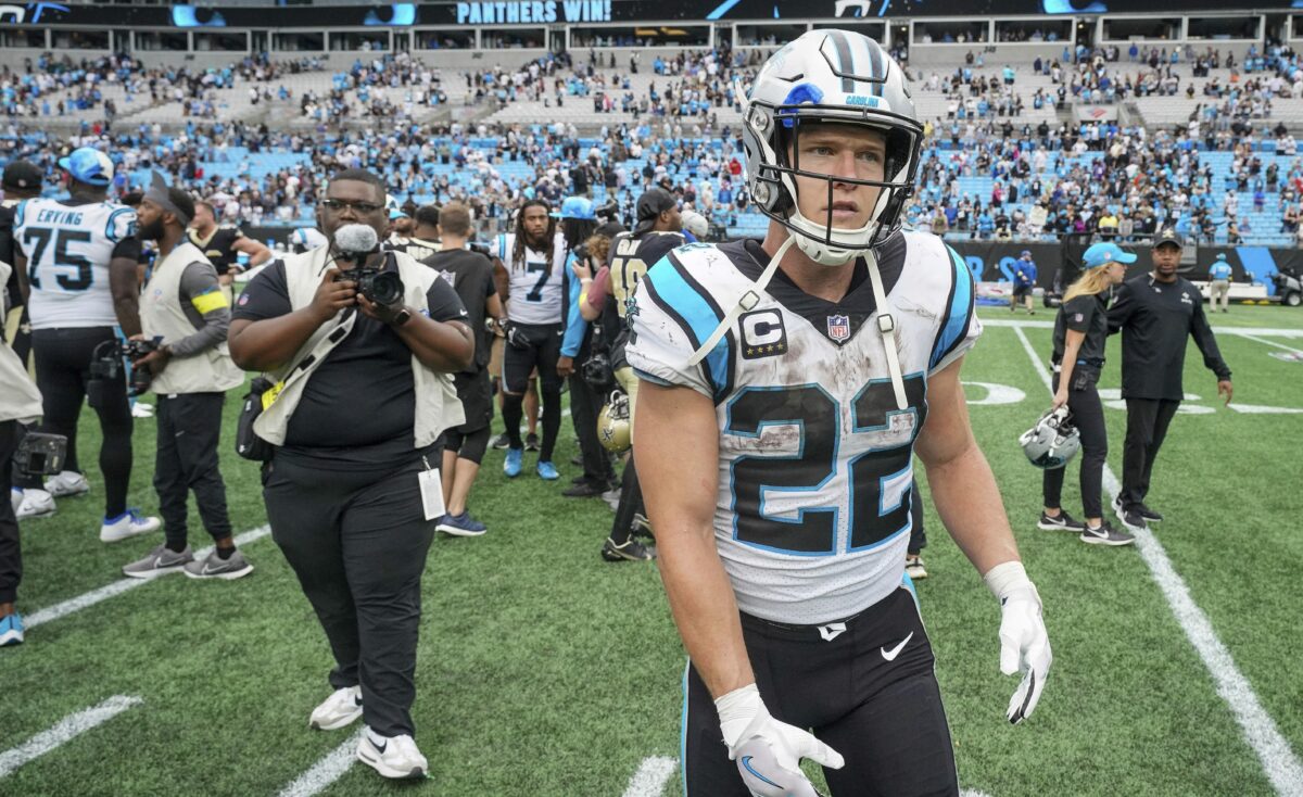 Panthers RB Christian McCaffrey missing from Thursday’s practice