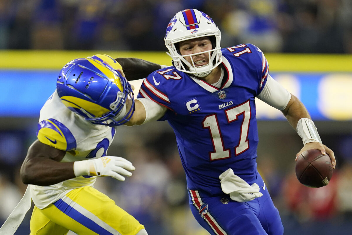 Josh Allen on stiff arm: ‘An example of what I’m willing to do to win a game’