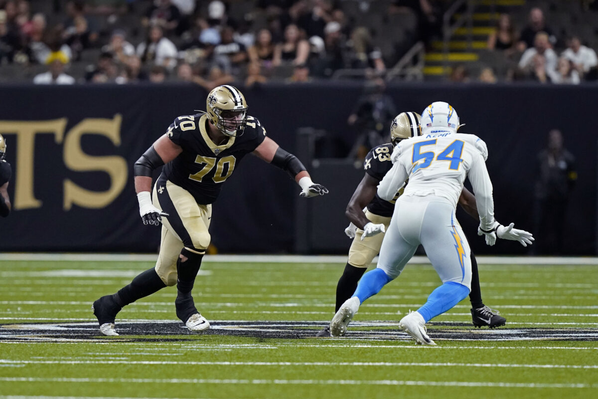 Rookie left tackle Trevor Penning formally sidelined on Saints injured reserve list