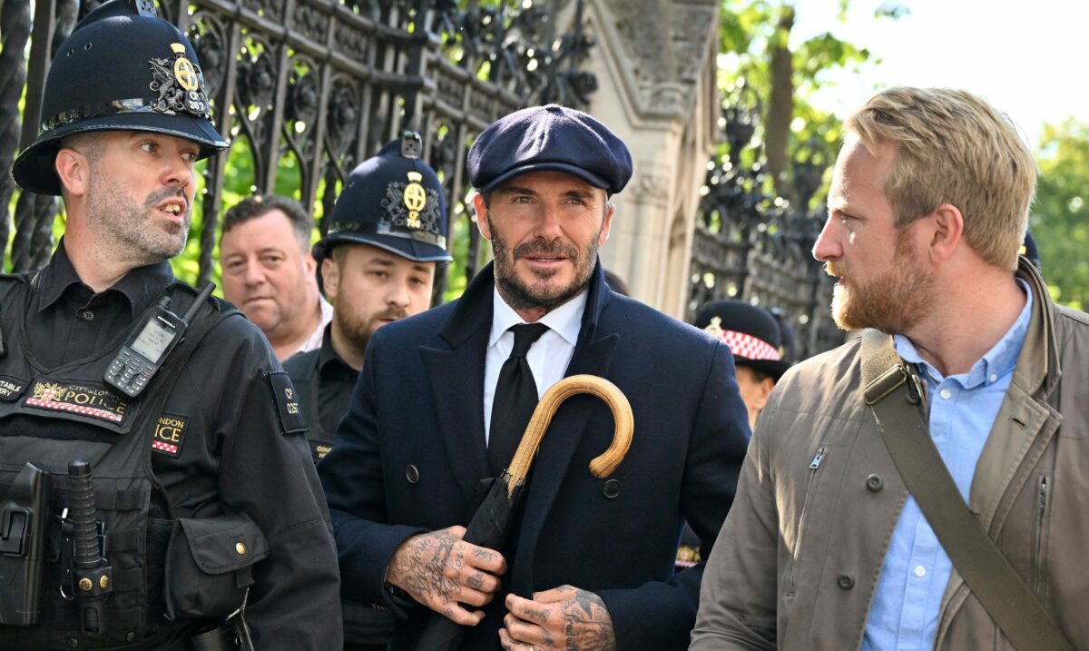 David Beckham waited 13 hours with everyone else to see Queen Elizabeth lying in state