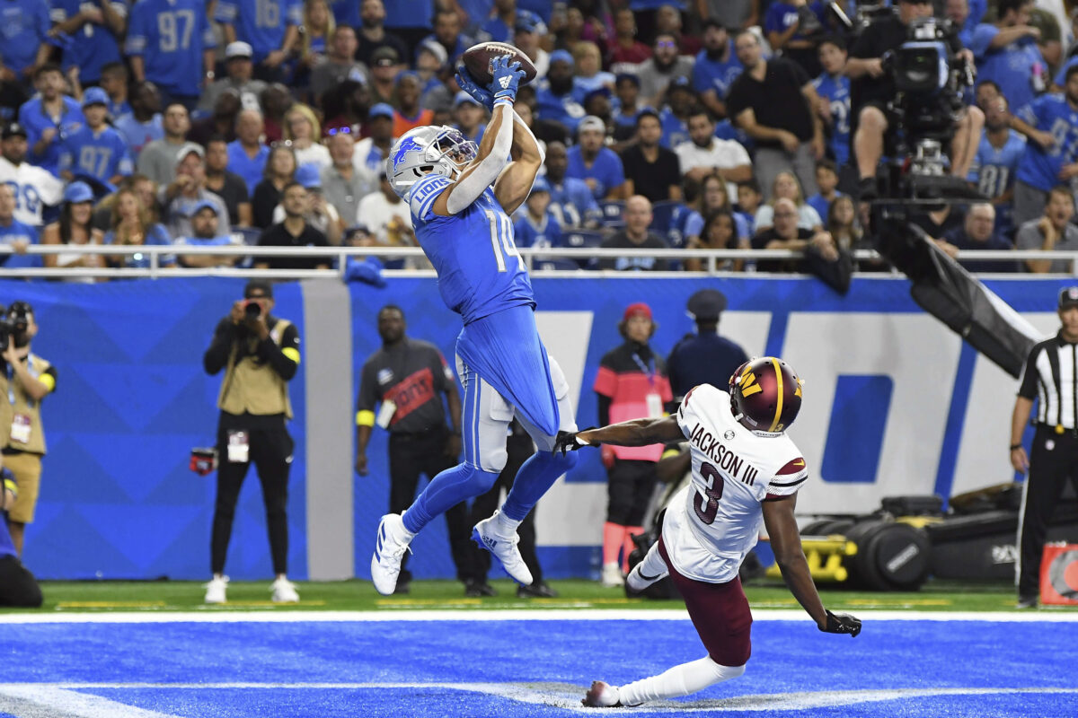 Lions wide receiver Amon-Ra St. Brown has quietly become one of the best bets in football
