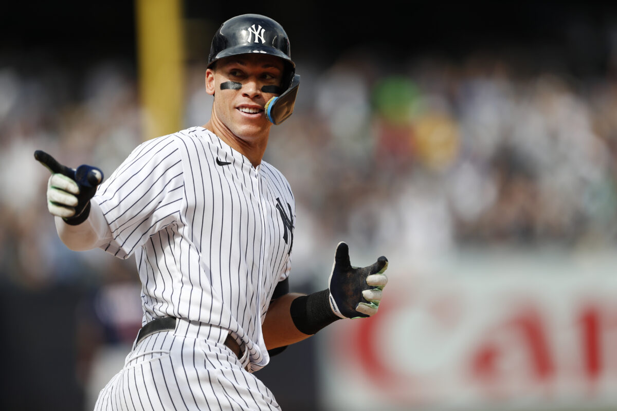 What are the odds Aaron Judge hits home run No. 61. against Boston on Thursday?