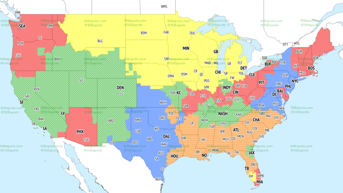 Here’s the broadcast map for Lions vs Vikings in Week 3