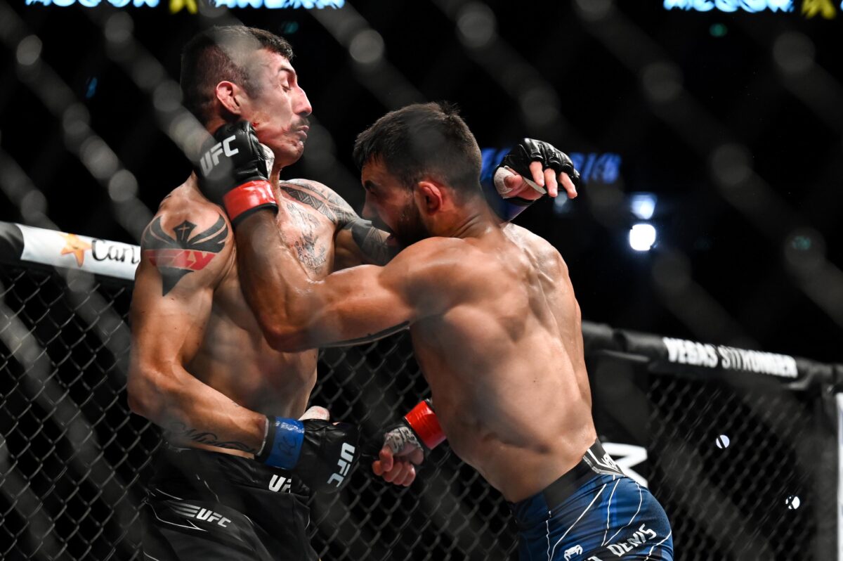 UFC Fight Night 209 video: France’s Benoit Saint-Denis sends crowd into frenzy with TKO