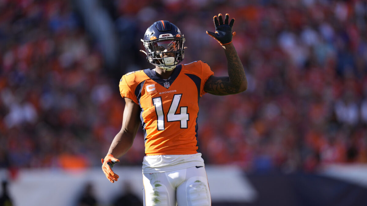 Broncos WR Courtland Sutton fined for penalty in Week 2