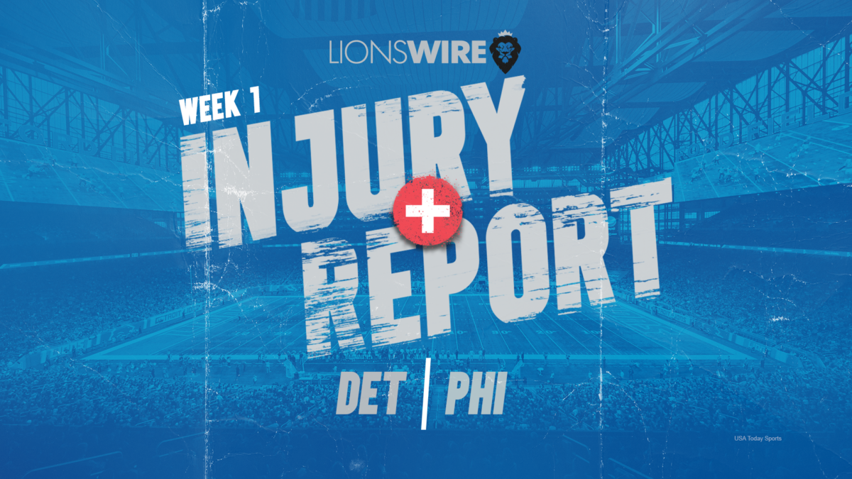 Lions final Week 1 injury report: 2 players ruled out, Frank Ragnow questionable