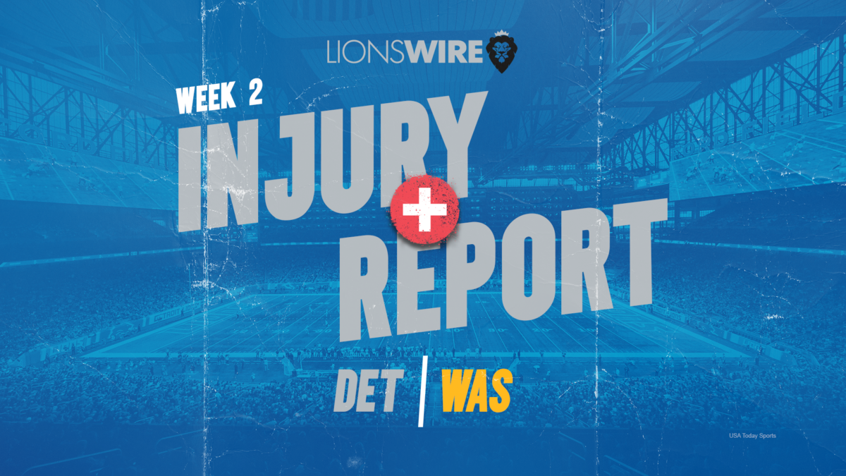 Lions Week 2 injury status: Frank Ragnow out, 4 questionable