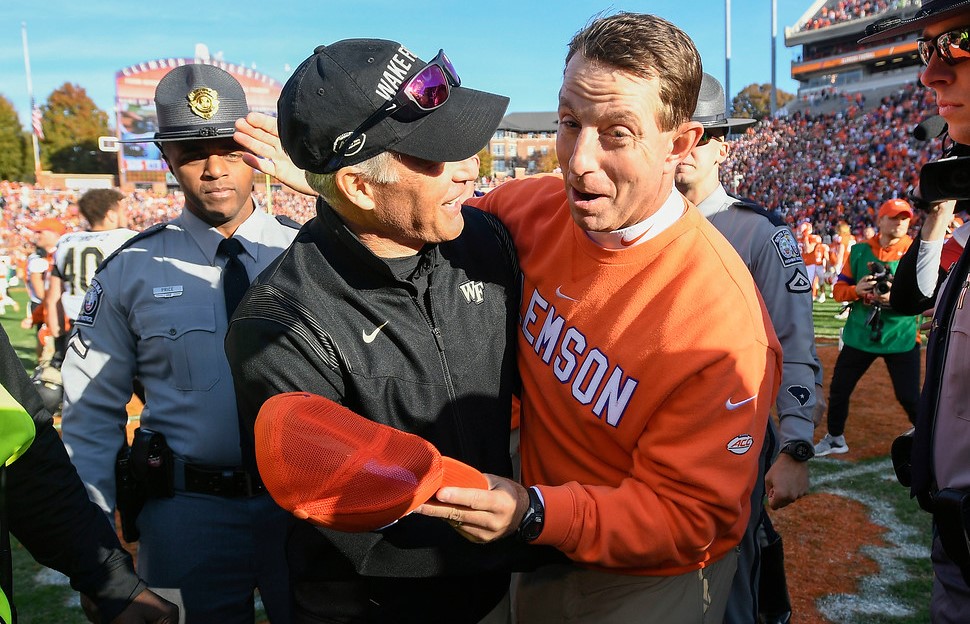 ‘The one we haven’t got yet’: Clemson futility fresh on Wake Forest’s mind