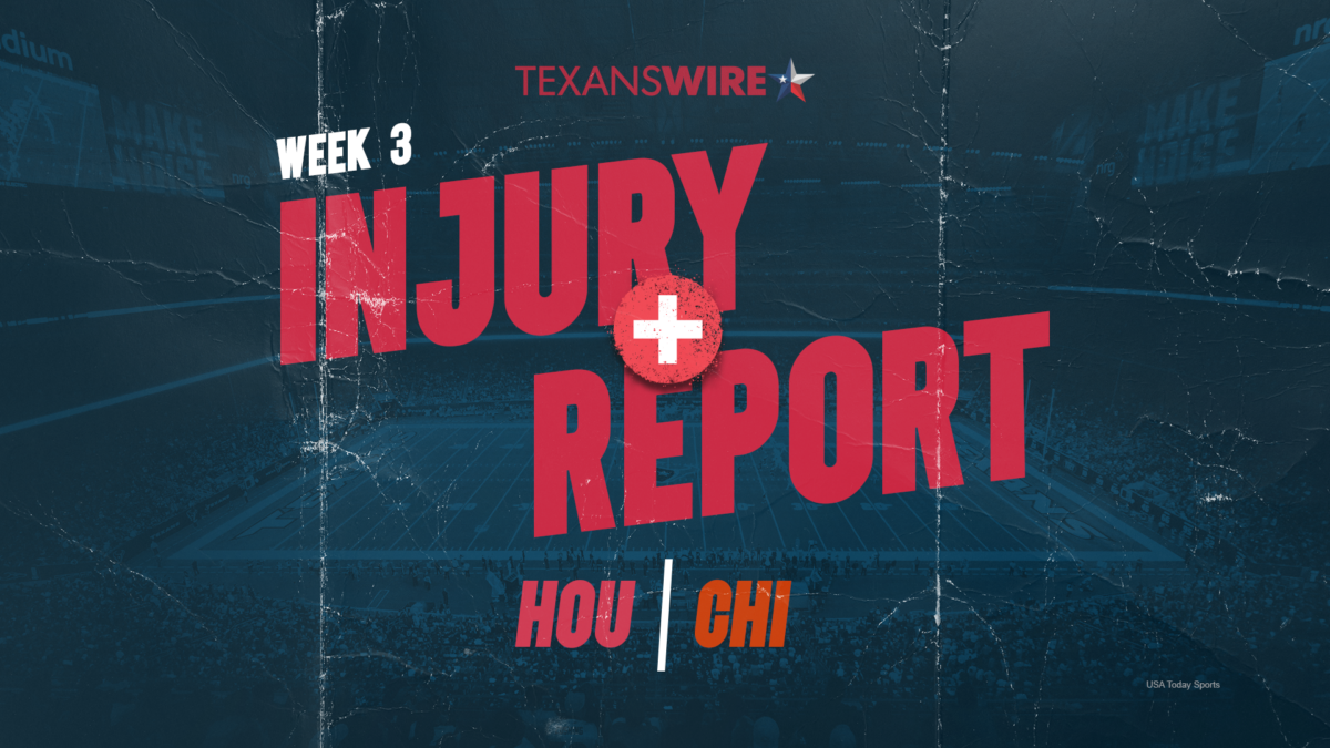 Texans vs. Bears Week 3 injury report: TE Brevin Jordan out