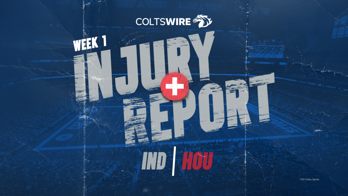 Colts vs. Texans: Updated injury report for Week 1