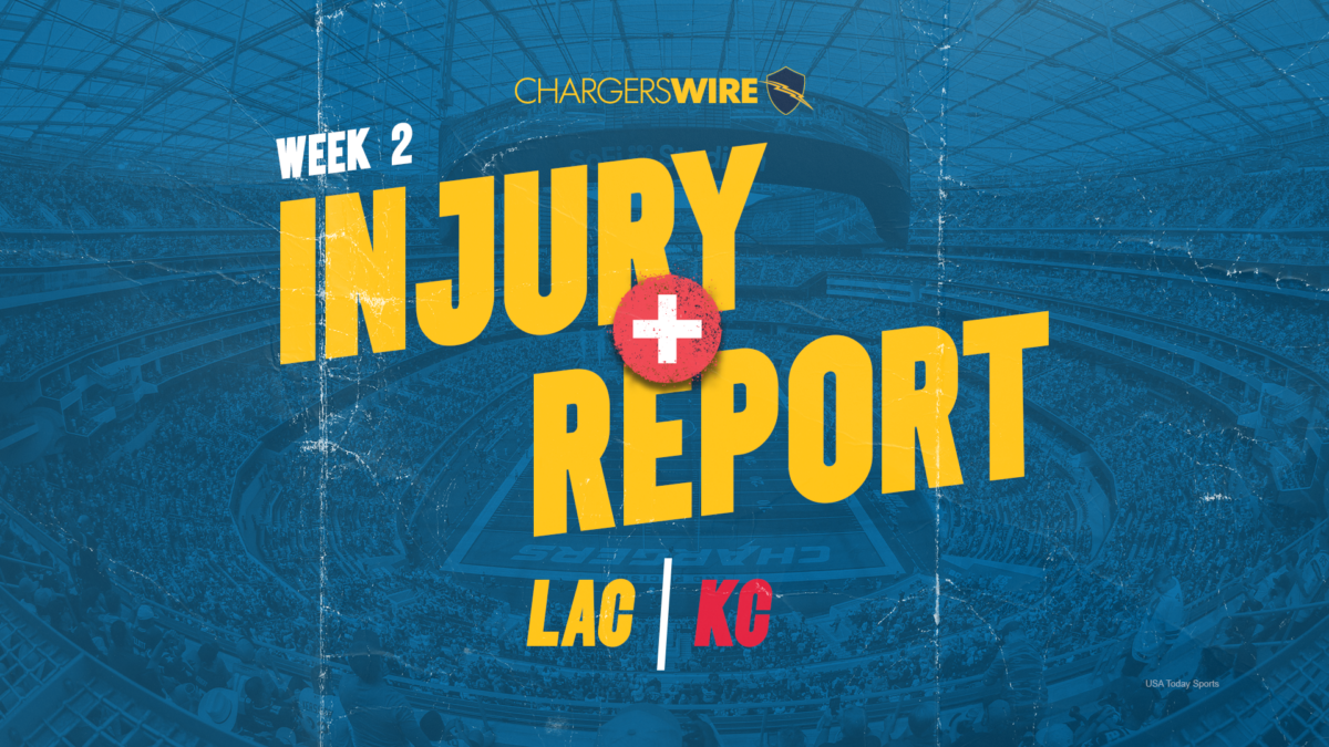Chargers final injury report vs. Chiefs: 2 players out, J.C. Jackson questionable