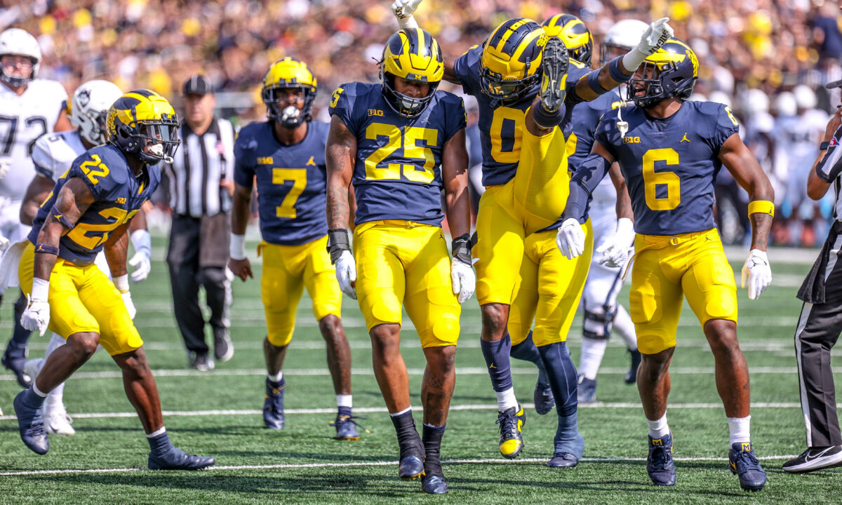 Notes/tidbits: Things you may not have known about Michigan football’s 59-0 win over UConn