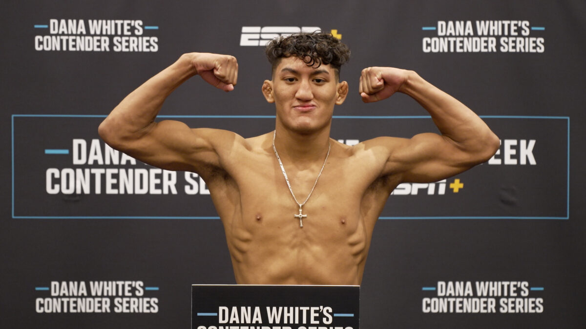 Dana White’s Contender Series 55 weigh-in results: Everyone on point, including 17-year-old Raul Rosas Jr.