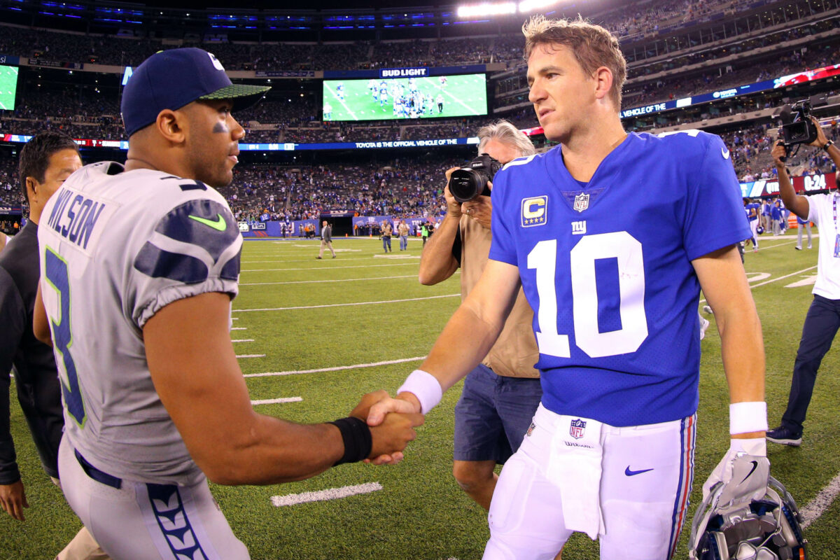 Russell Wilson ‘not stressed’ about Eli Manning’s punter joke