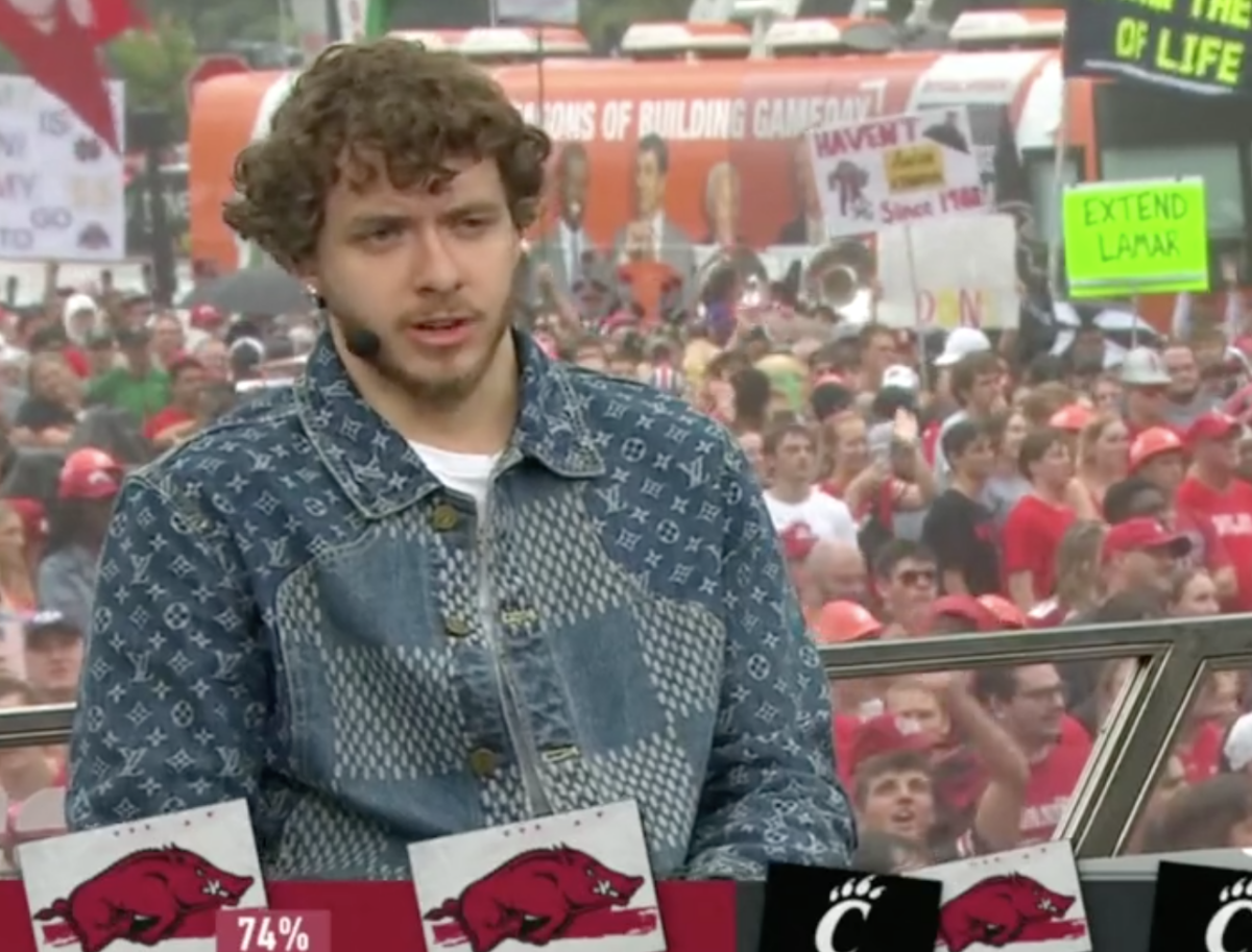 Jack Harlow had a very silly (and relatable) reason for picking Cincinnati over Arkansas on College GameDay
