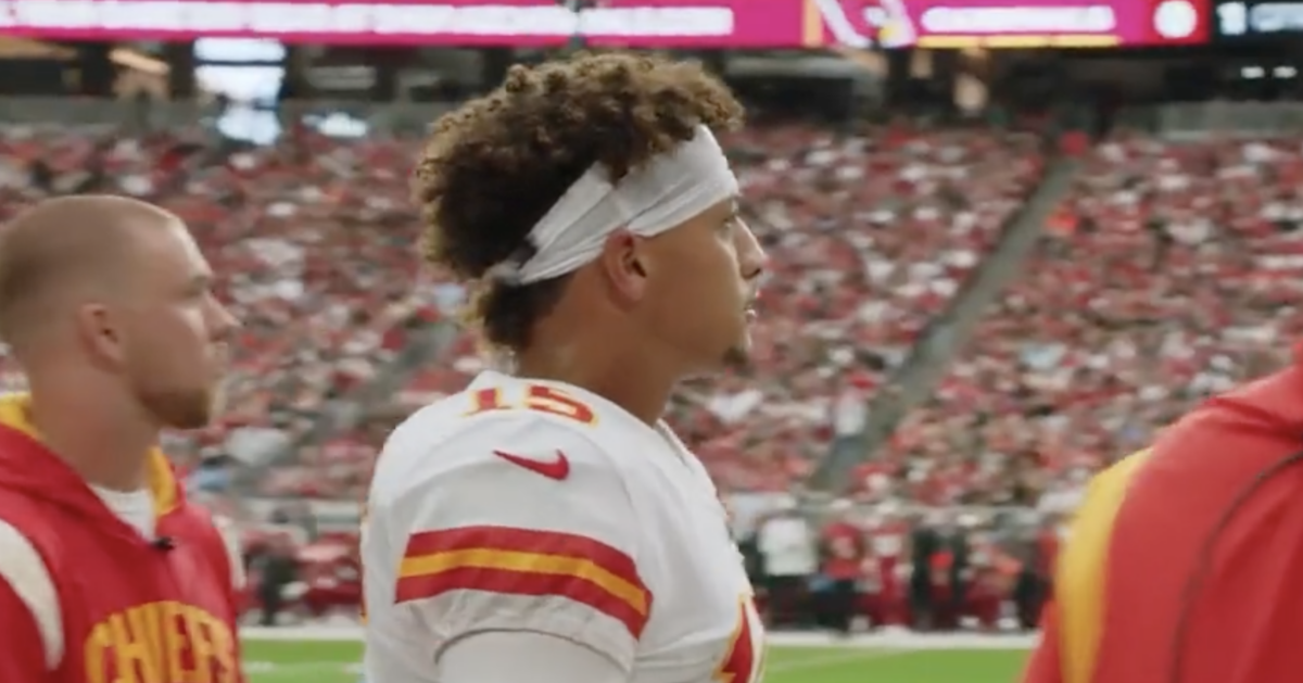 A mic’d-up Patrick Mahomes was completely stunned by Chiefs safety Justin Reid’s booming kickoff