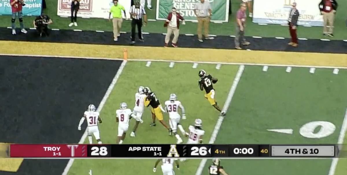 App State’s miraculous deflected Hail Mary to beat Troy had college football fans in awe