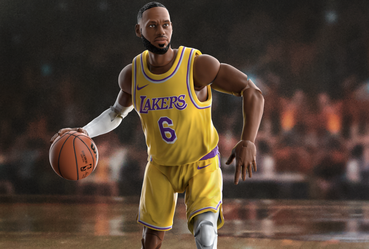 LeBron James Los Angeles Lakers NBA x Hasbro Starting Lineup Series, get yours now