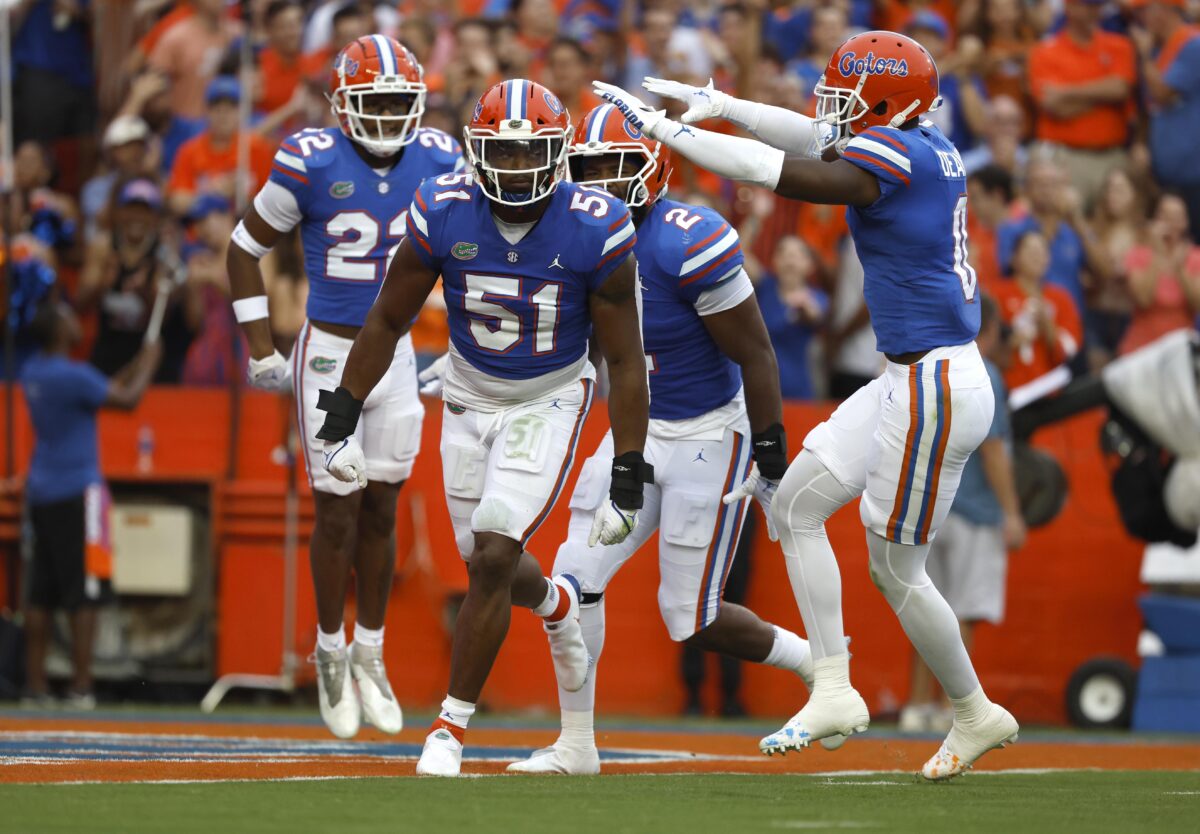 Florida LB Ventrell Miller out for Week 3 matchup with USF