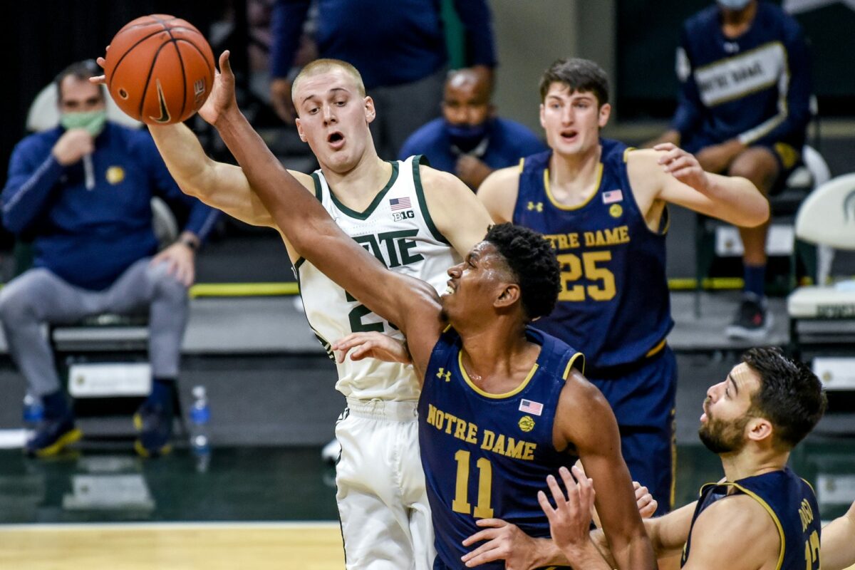 Michigan State basketball announces game time for Notre Dame game
