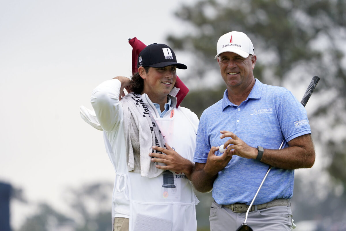 Father-son caddie duo of Stewart and Reagan Cink calls it a day; veteran looper John Wood filling in for Napa