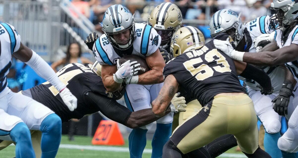 Panthers open as 2.5-point underdogs to Saints in Week 3