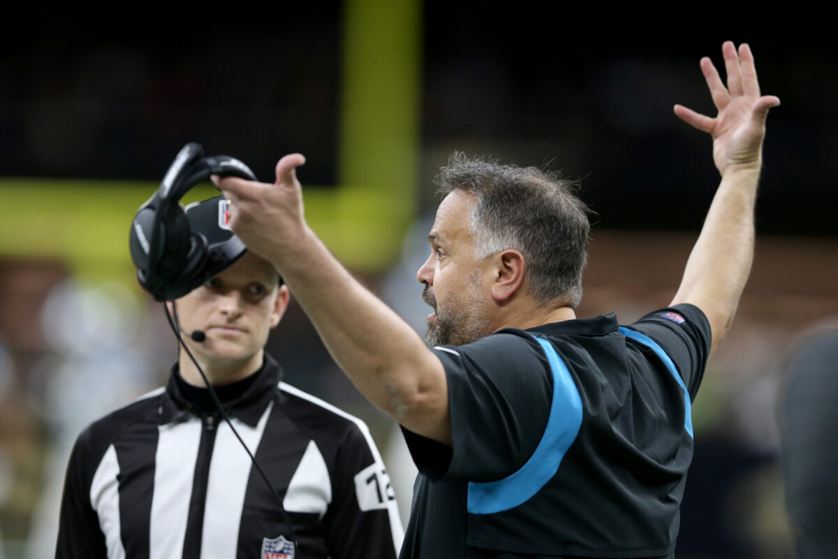 Could a loss to the Saints end Matt Rhule’s run with the Panthers?