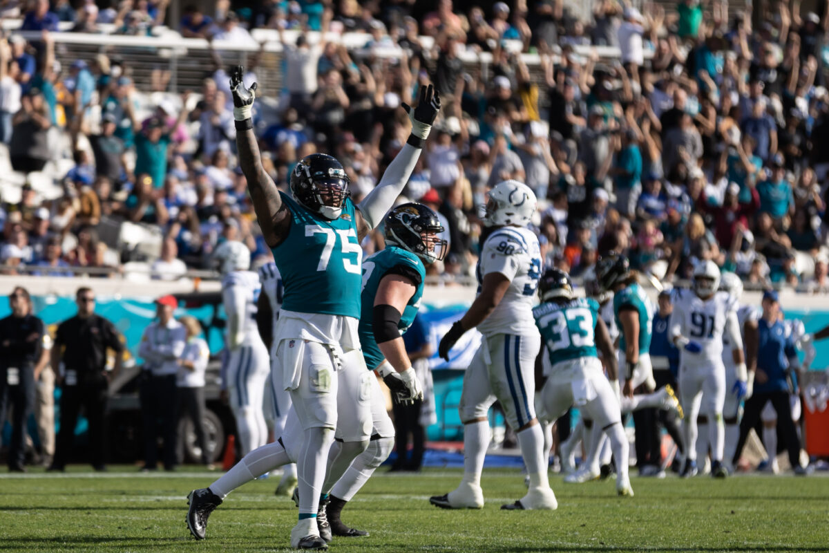 Jaguars players are tuned in for college football kickoff