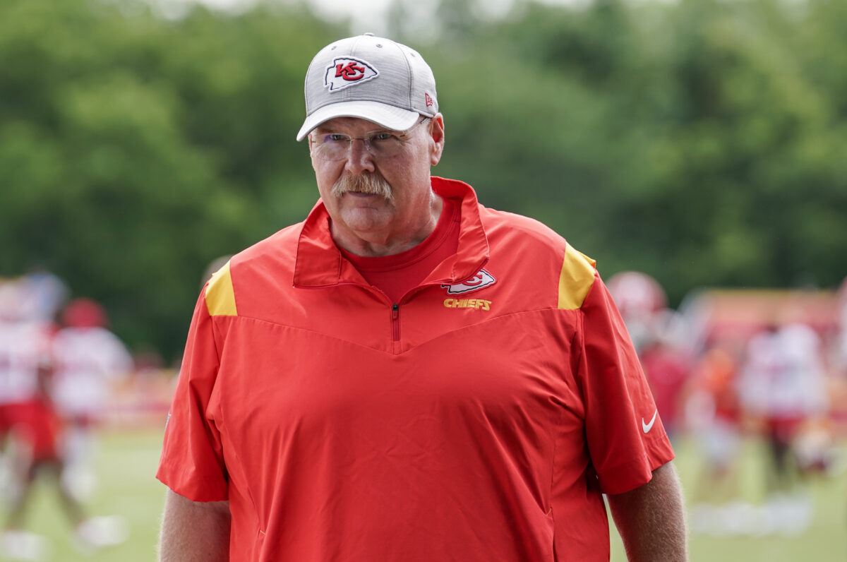 Here’s why Chiefs HC Andy Reid was at a local high school football game on Friday