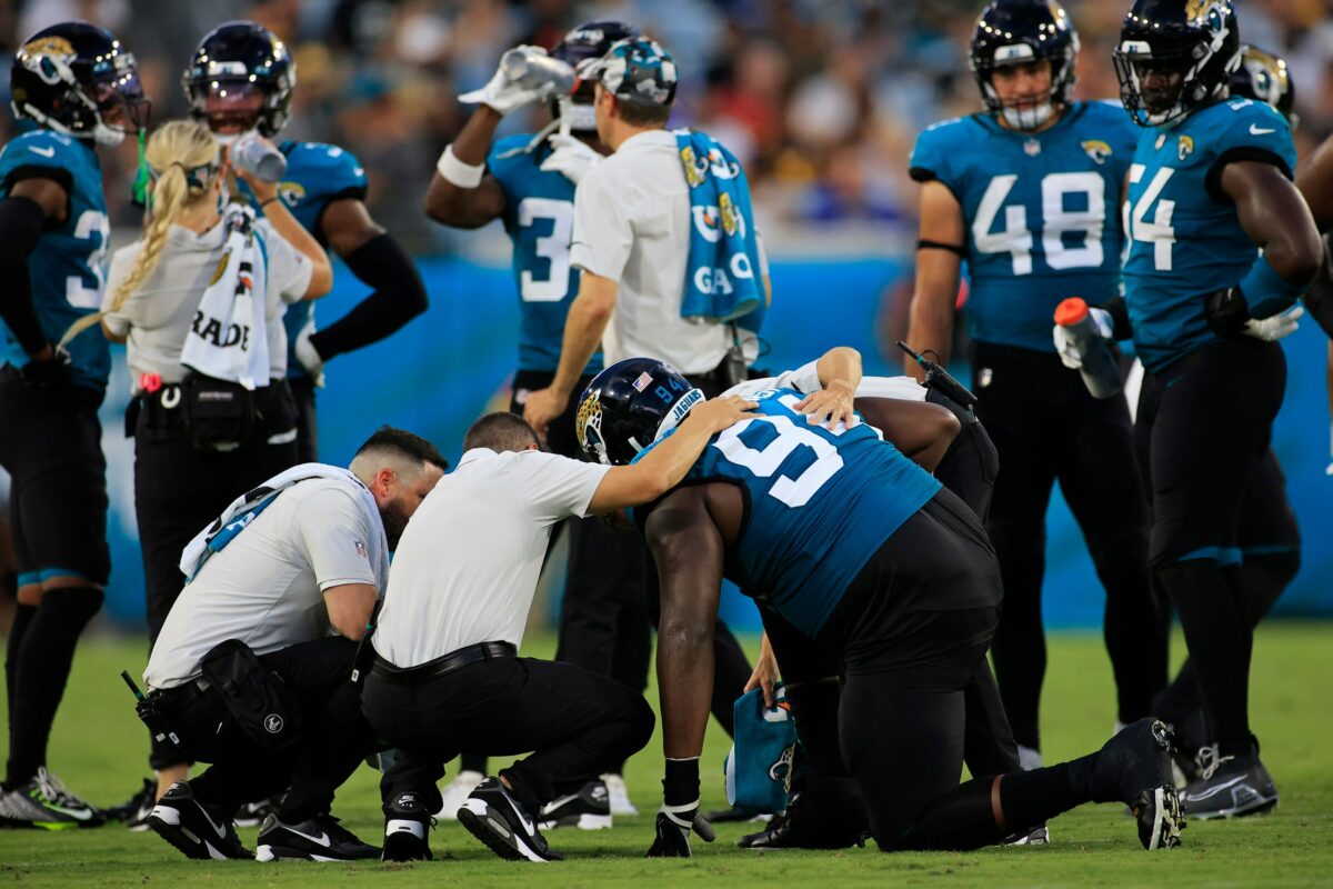 Jaguars list just one player on first Week 1 injury report, Commanders list seven